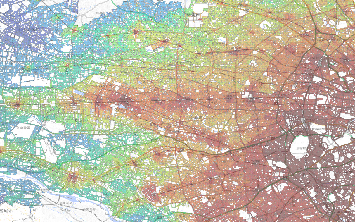 路線価メッシュ_広域（下図に国土地理院タイルを使用）